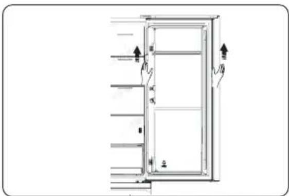 HISENSE RT267D4AWE - Invertire la porta - 12