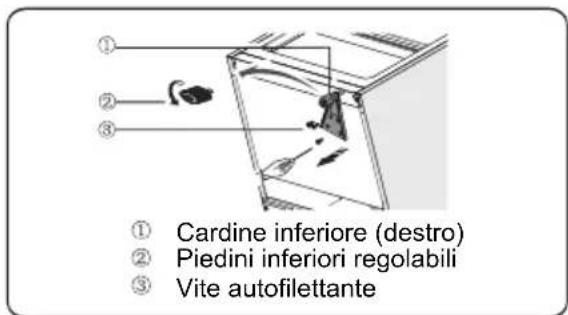 HISENSE RT267D4AWE - Invertire la porta - 19