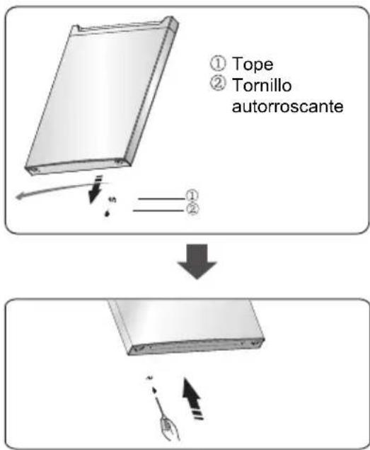 HISENSE RT267D4AWE - Tapa de la bisagra izquierda - 8