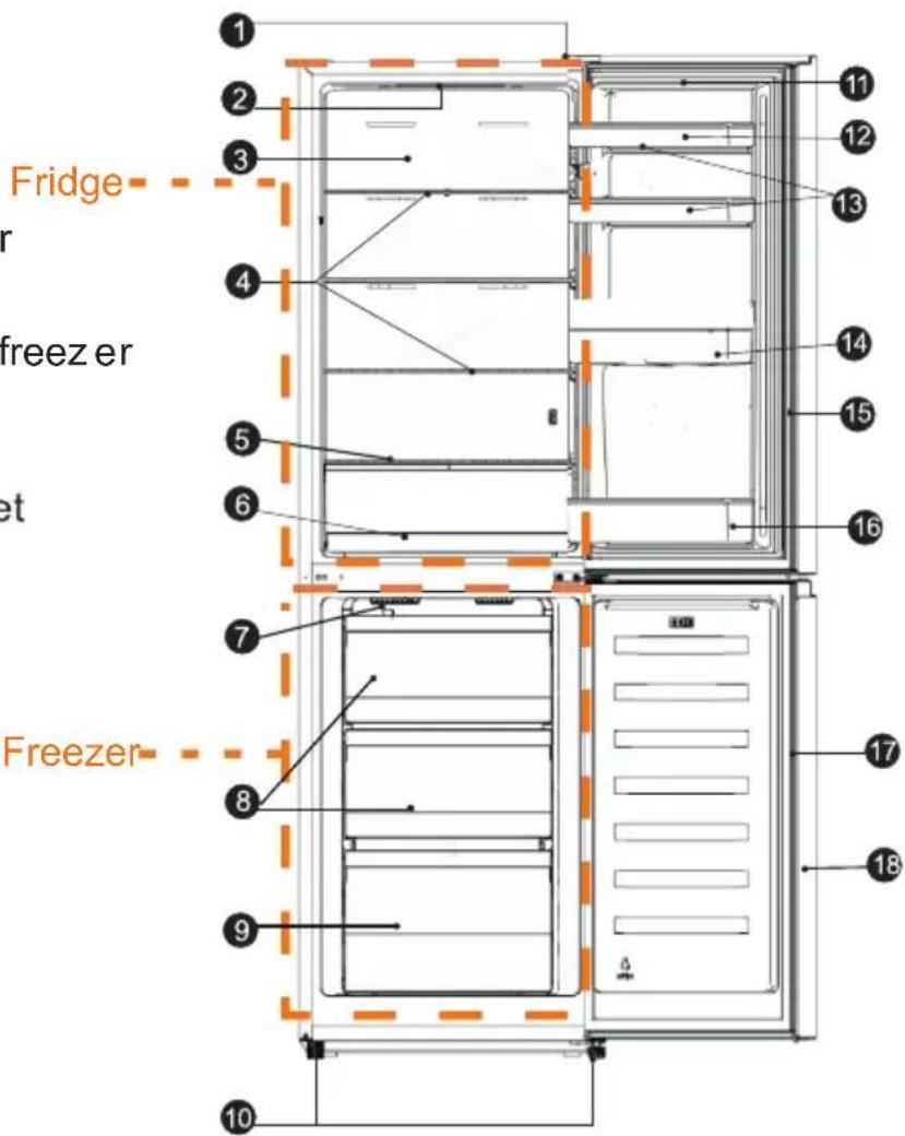 HISENSE RT267D4AWE - View of the appliance - 1