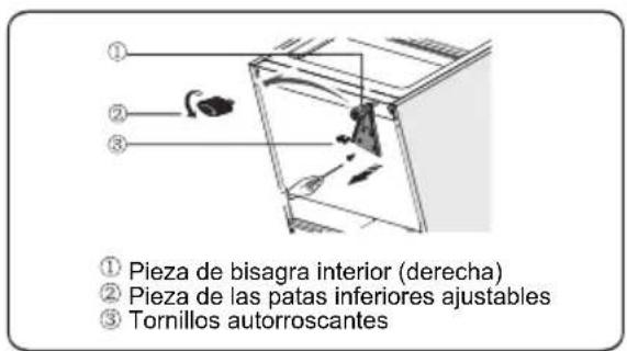 HISENSE RT267D4AWE - Tapa de la bisagra izquierda - 10