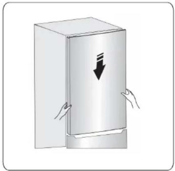 HISENSE RT267D4AWE - Het omkeren van de deur - 23