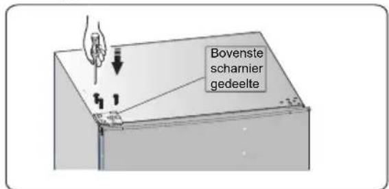 HISENSE RT267D4AWE - Het omkeren van de deur - 24