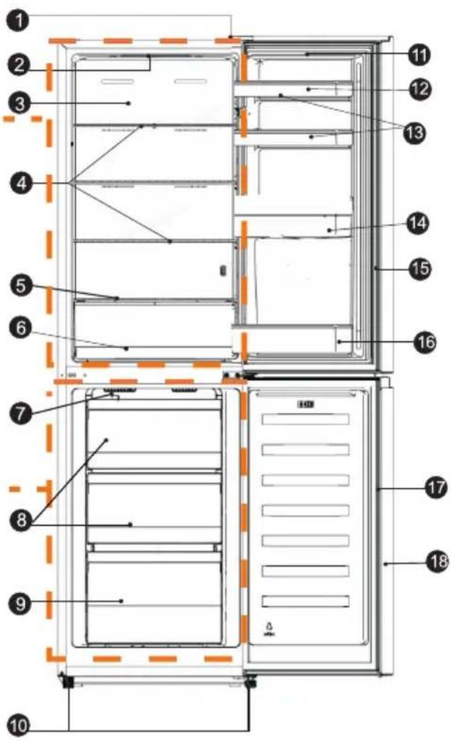 HISENSE RT267D4AWE - Descrizione dell'apparecchio - 1