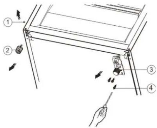 HISENSE RL415N4ACE - Reversing the door - 8