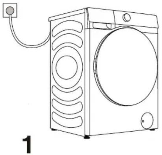 HISENSE WF3S9045BW3 - ВКЛЮЧВАНЕ НА ПЕРАЛНАТА МАШИНА - 1