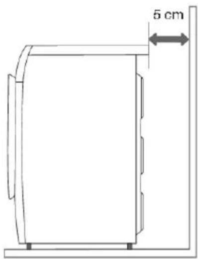 HISENSE WF3V943BW - Distancesàrespecterlorsdel'installationdulave-linge - 2