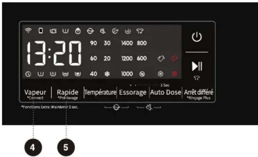 HISENSE WF3S1045BW3 - Démarrage/Pause ▶|| - 1