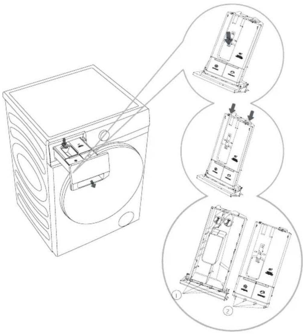 HISENSE WF3S1045BW3 - NETTOYAGE DU COMPARTIMENT À DÉTERGENT - 1