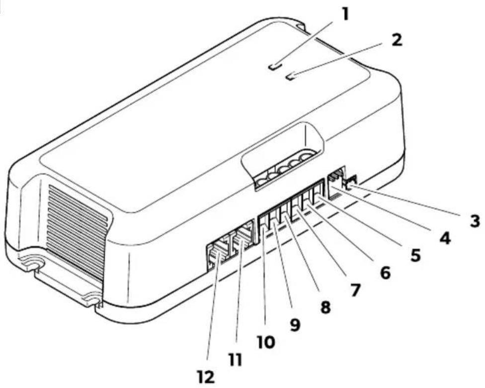 DOMETIC SC330 - Tilslutninger og betjeningselementer - 1