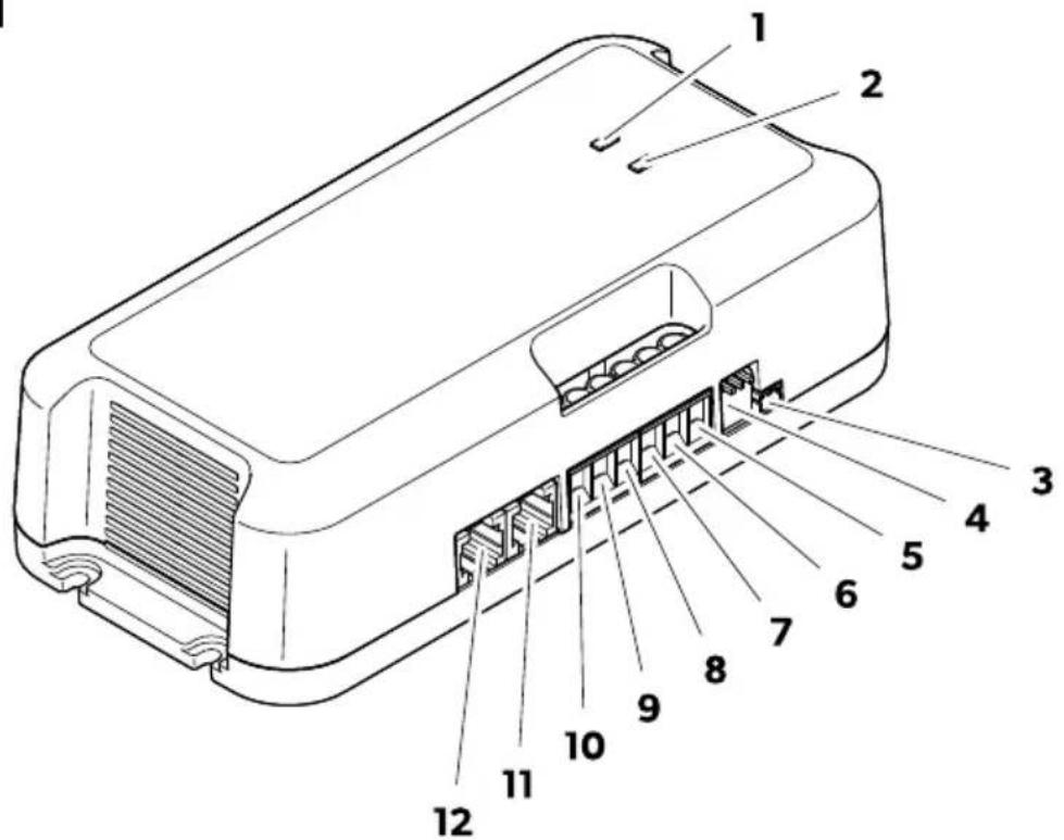 DOMETIC SC330 - Przyłącza i elementy obsługowe - 1