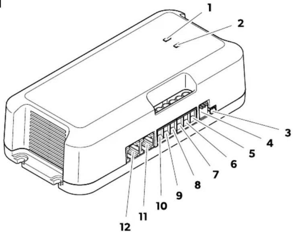 DOMETIC SC480 - Collegamenti ed elementi di lavoro - 1
