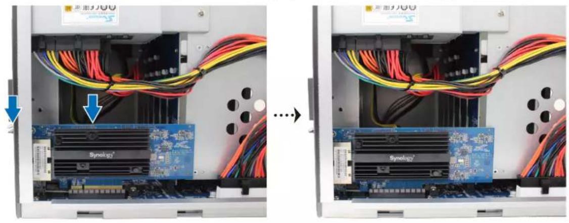 SYNOLOGY DiskStation DS2422+ - Pour installer une carte d'interface réseau : - 4