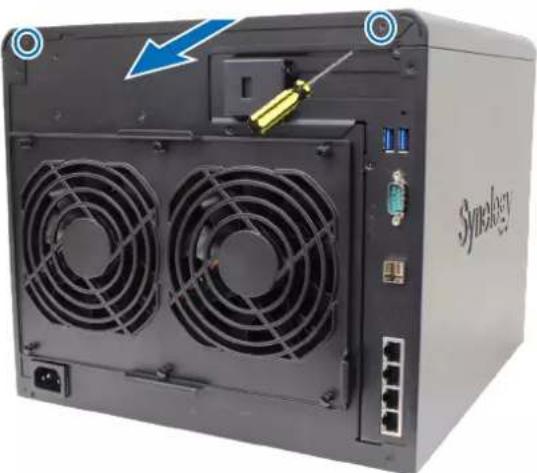 SYNOLOGY DiskStation DS2422+ - Pour installer une carte d'interface réseau : - 1