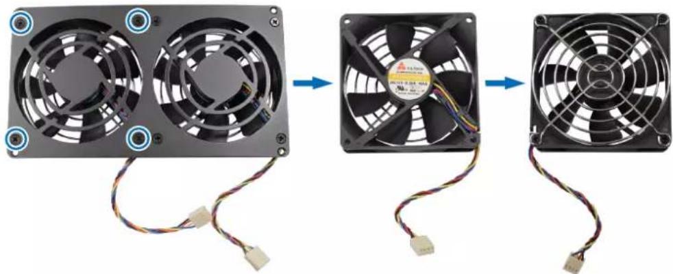SYNOLOGY DiskStation DS1621+ - Remplacer le ventilateur du système - 4