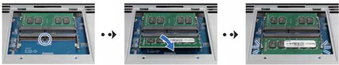 SYNOLOGY DiskStation DS1621+ - Pour installer le module de mémoire - 2