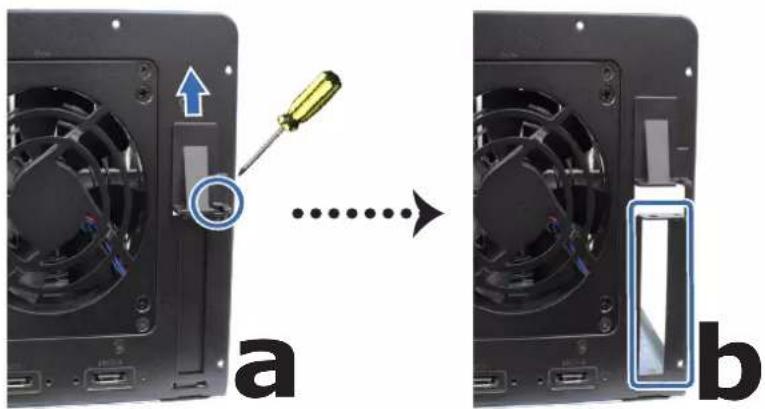 SYNOLOGY DiskStation DS1621+ - Pour installer une carte d'interface réseau : - 2
