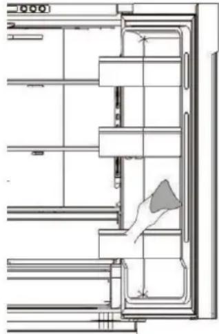 HISENSE RQ758N4SGIE - Pulizia delle guarnizioni della porta - 1
