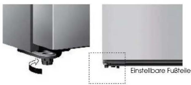 HISENSE RQ758N4SGIE - Nivellierung des Geräts - 2