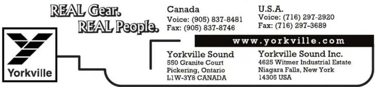 YORKVILLE LP-LED2M - Courant Nominal - 1