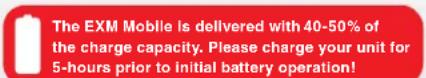 YORKVILLE EXM Mobile Sub - Battery &amp; Charging - 1