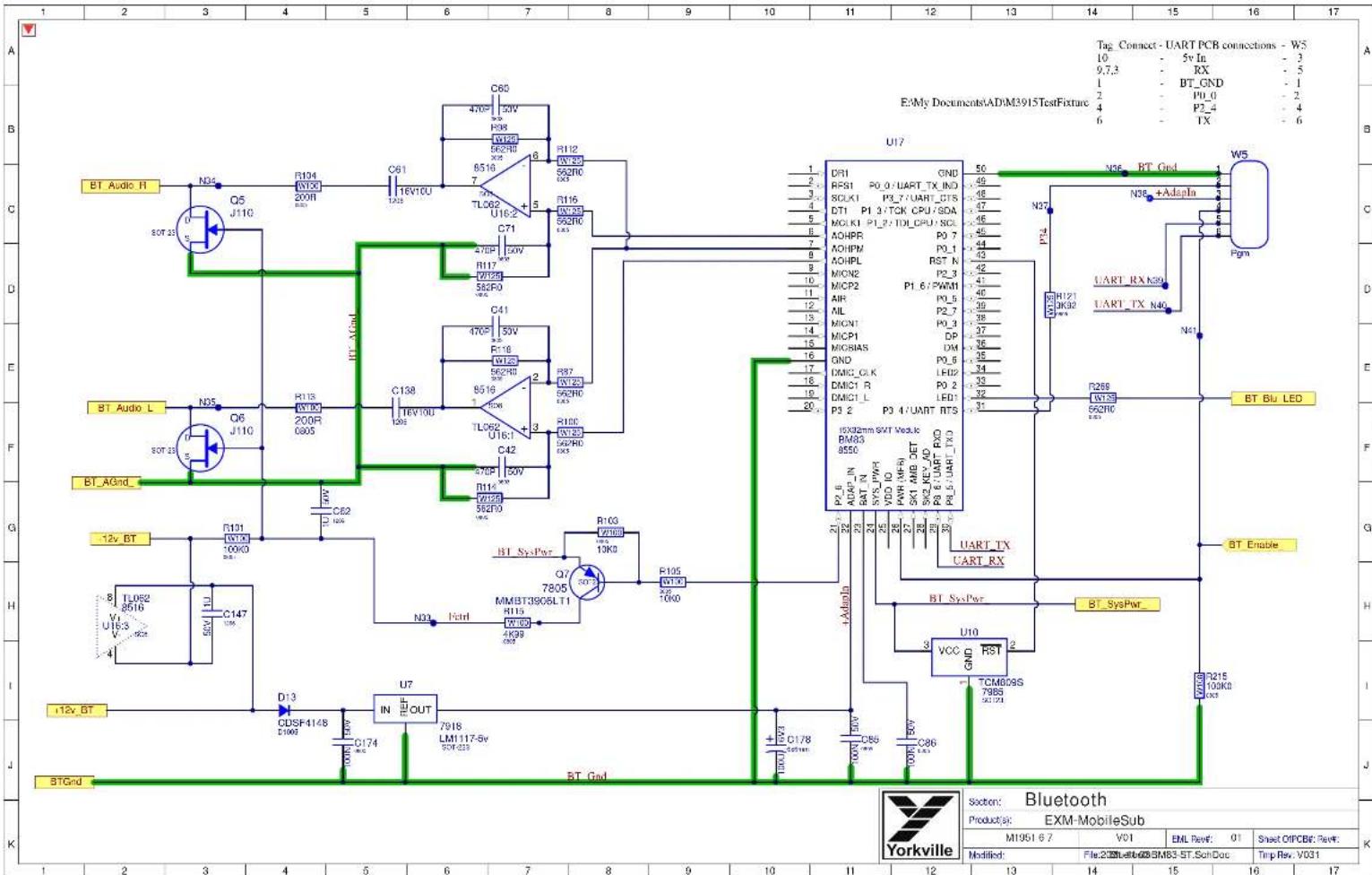 YORKVILLE EXM Mobile Sub - Block Diagram for EXM MobileSUB - 7