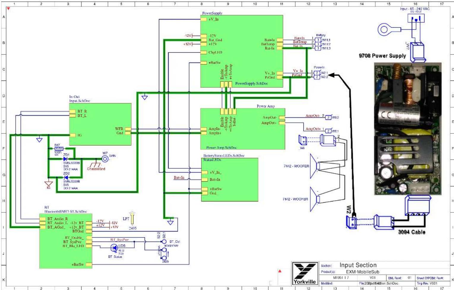 YORKVILLE EXM Mobile Sub - Block Diagram for EXM MobileSUB - 2