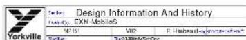 YORKVILLE EXM Mobile Sub - DESIGN HISTORY AND INFORMATION - 2