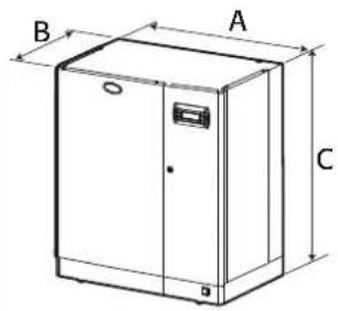 Carel heaterSteam V2 - Dimensions et poids - 2