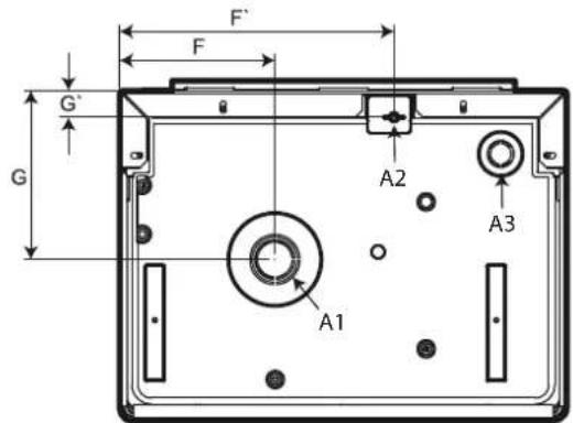 Carel heaterSteam V2 - Cotes branchements hydrauliques: - 3