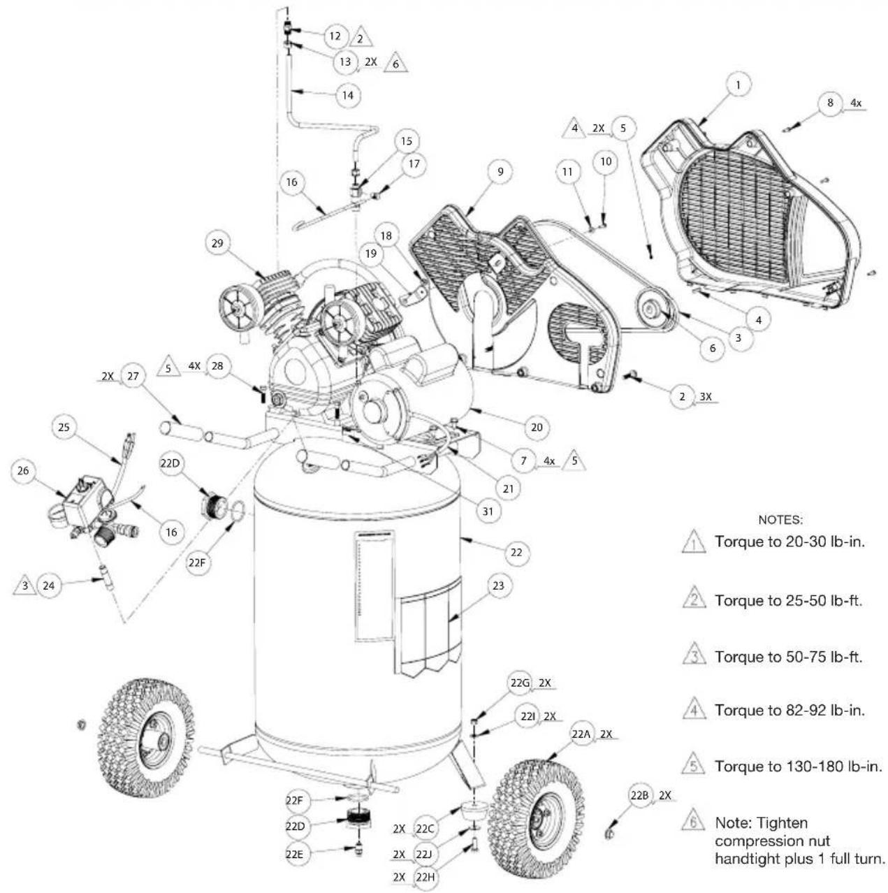 Porter-Cable PXCMPC1682066 - PARTS DRAWING - 1