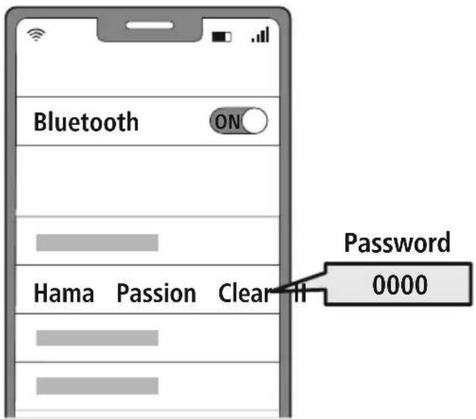 HAMA Passion Clear II - Search using your device for the earphones (only required on the first connection) - 1