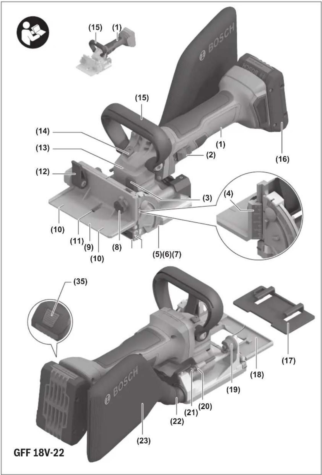 BOSCH GFF 18V-22 Professional - 1