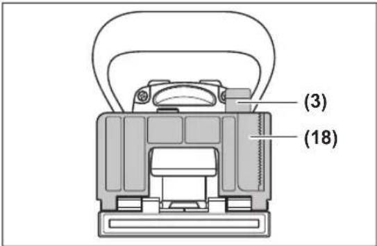 BOSCH GFF 18V-22 Professional - Nastavitev kota rezkanja - 1