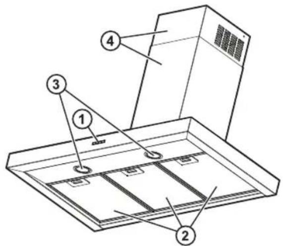 WHIRLPOOL AKR 756 IX - BESCHREIBUNG UND GEBRAUCH DER ABZUGSHAUBE - 1