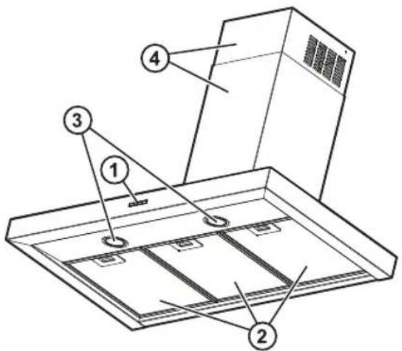 WHIRLPOOL AKR 756 IX - BESKRIVELSE OG BRUK AV VENTILATOREN - 1