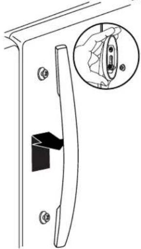 WHIRLPOOL 5GI6FARAF - To replace the handle: - 1