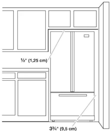 ½" (1,25 cm) 3¾" (9,5 cm)