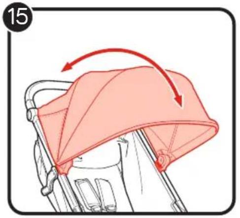 BABY JOGGER city mini GT2 Eco - Stroller Use Positions Posiciones de uso del cochecito Position d’utilisation de la poussette - 16