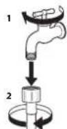 WHIRLPOOL FFB 8489 BV EE - REINIGUNG DER SIEBFILTER IM WASSERZULAUFSCHLAUCH - 1