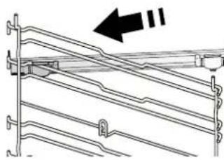WHIRLPOOL AKZ9 7891 IX - FITTING THE SLIDING RUNNERS (IF PRESENT) Remove the shelf guides from the oven and remove the protective plastic from the sliding runners. - 1
