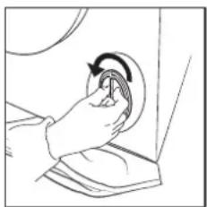 WHIRLPOOL W7 89 SILENCE BE - Nettoyage du filtre de la pompe de vidange/évacuation de l'eau résiduelle - 4