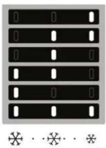 WHIRLPOOL ART 364 62 - Leds branden Ingestelde temperatuur - 1