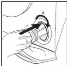 WHIRLPOOL W8 09AD SILENCE BE - Cleaning the drain pump filter / draining residual water - 6