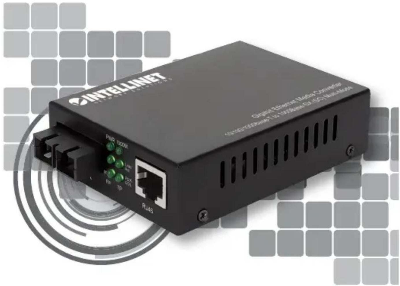 Intellinet 508544 - Gigabit Ethernet Media Converter Instructions - 1