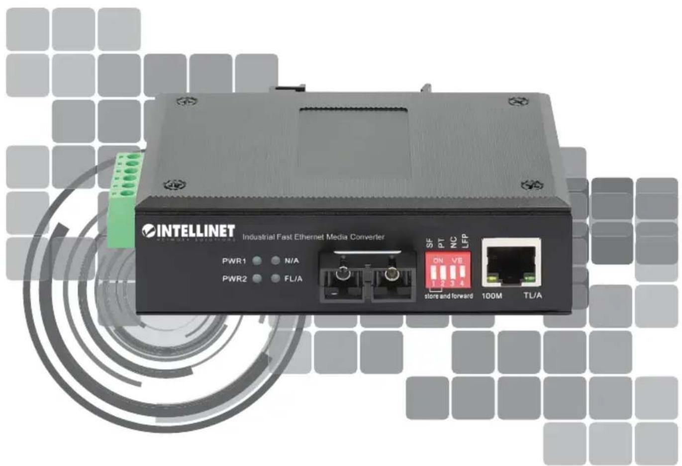 Intellinet 508964 - Industrial Fast Ethernet Media Converter Instructions - 1