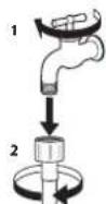 WHIRLPOOL FFB 8489 WV EE - REINIGUNG DER SIEBFILTER IM WASSERZULAUFSCHLAUCH - 1
