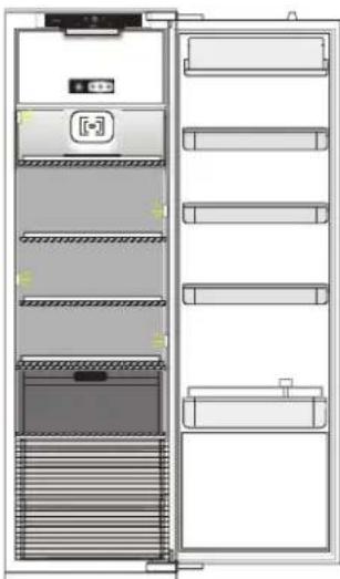 HOTPOINT S 12 A1 D/HA 2 - Kaip laikyti šviežia maistą ir gérimus - 1