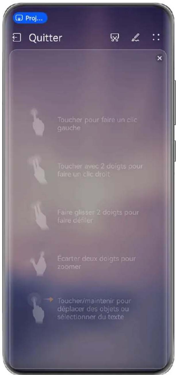HUAWEI PURA 70 PRO - Utiliser votre appareil comme pavé tactile - 1