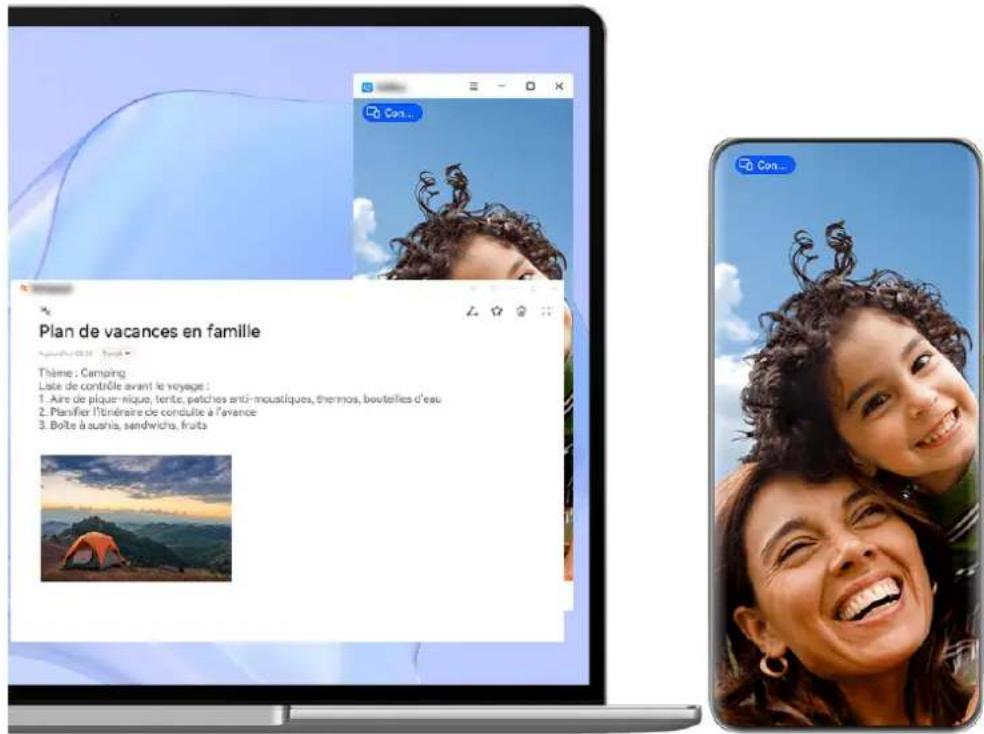 HUAWEI PURA 70 PRO - Ouvrir plusieurs fenêtres d'applications de votre appareil sur votre ordinateur portable - 1